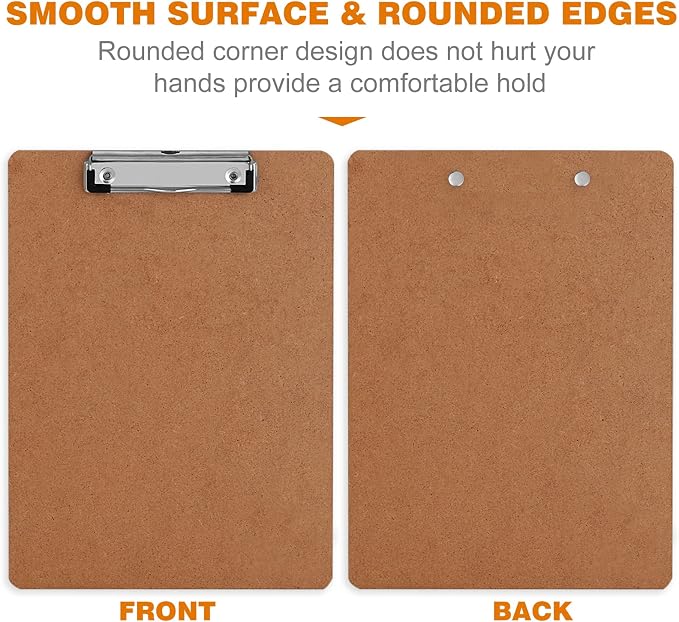 Clipboard, HERKKA 15 Pack Hardboard Office Clipboards Standard A4 Letter Size - Image 4