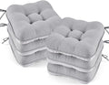 BETU Chair Cushions for Dining Chairs Set of 6, 3.5" Thick Kitchen Table Chair by BETU