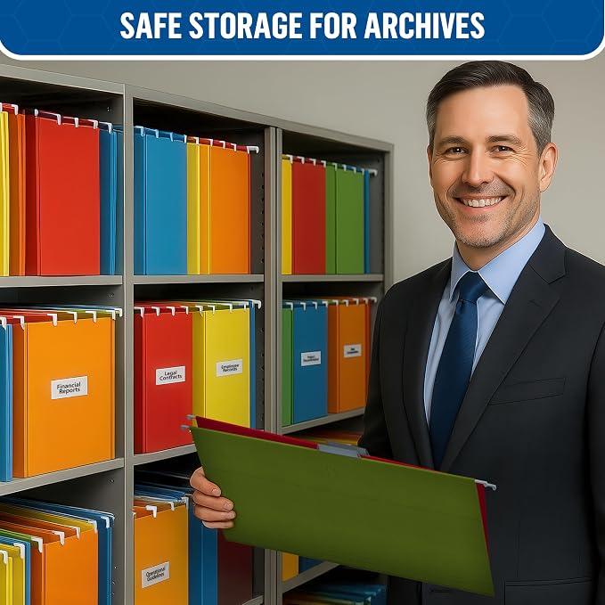 30 Pack Hanging File Folders Legal Size 8.5x14 - Image 6