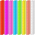 SenseYo 16 Pcs Clear Plastic Rulers 12 Inch Color Transparent Ruler by SenseYo