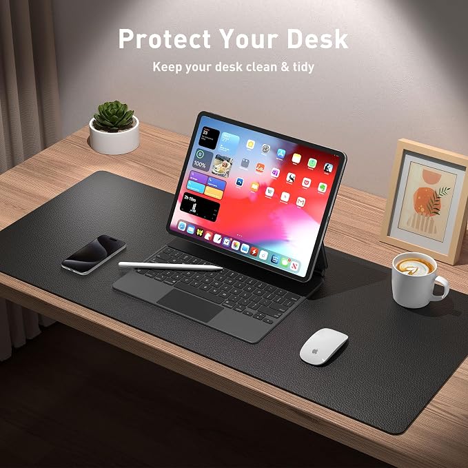 Aothia Non-Slip Waterproof PU Leather Desk Pad Protector - Image 3