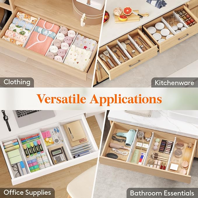 Lifewit 14 Pack Drawer Dividers - Image 11