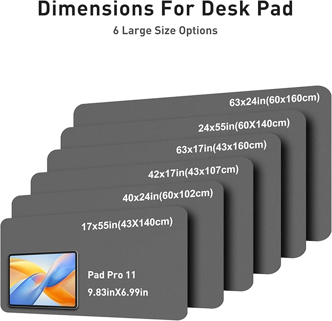 Aothia Faux Leather Desk Mat - Image 5