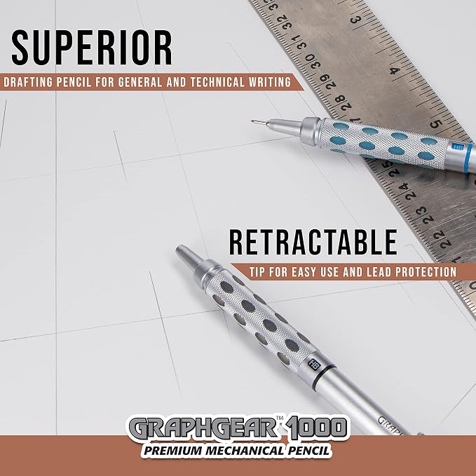 Pentel GraphGear 1000 Mechanical Pencil, Point Size, 1 Each - Image 4