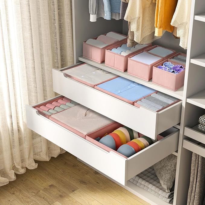 DIMJ Fabric Drawer Organizer Bins - Image 3