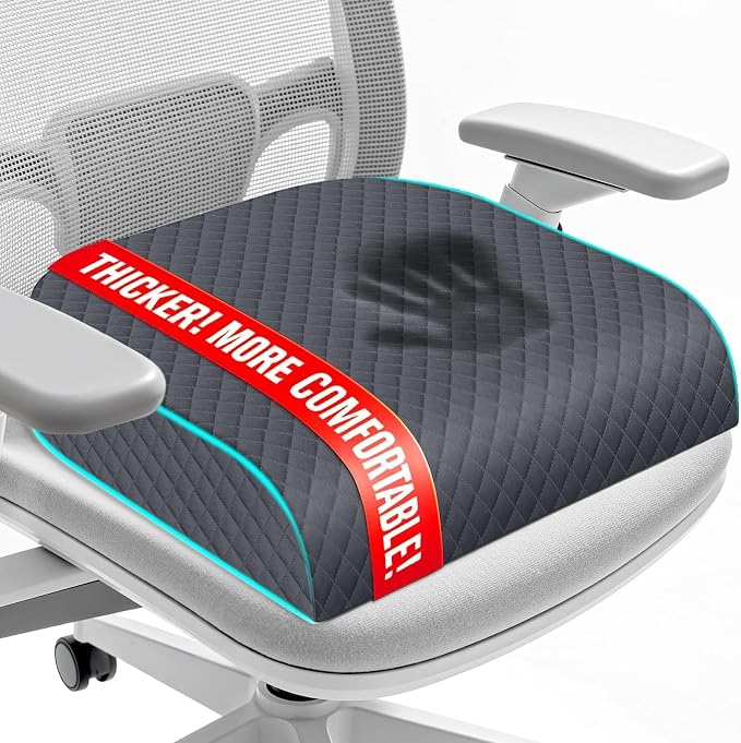 Seat Cushion for Office Chair, Memory Foam Chair Cushions, Car Seat Cushion for by Unknown