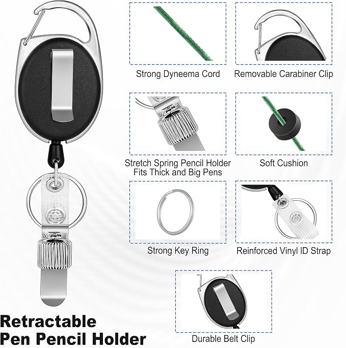 8 Pack Retractable Pen Holder - Image 3