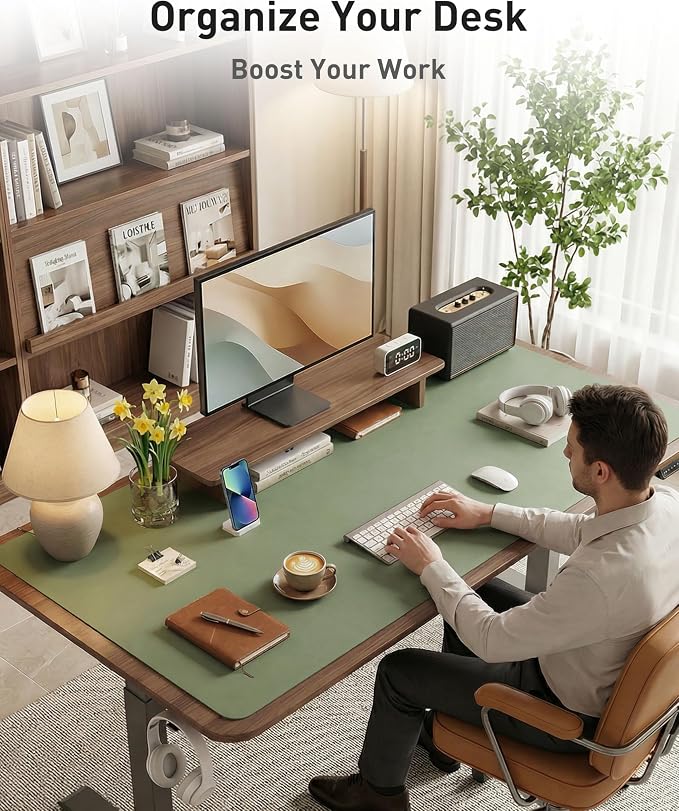 Aothia Faux Leather Desk Mat - Image 3