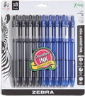 Zebra Pen Z-Grip Retractable Ballpoint Pen, Smooth-Flowing Black and Blue Ink by ZebraPen