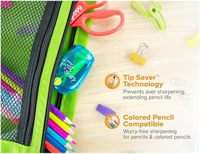 Bostitch Office Pencil Sharpener, Twist-N-Sharp, Easy Open Tray, Works - Image 3
