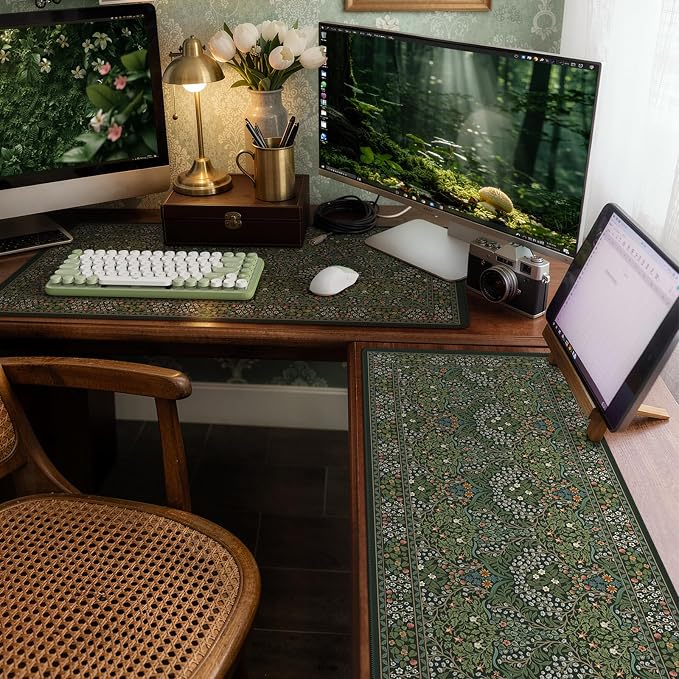 iCasso Big Mouse Pad, Desk Pad Mat, Full Desk Large Mousepad, Anti-Slip Smooth - Image 8