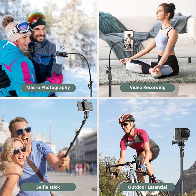 Sensyne 88" Phone Tripod, Selfie Stick Tripod - Image 2