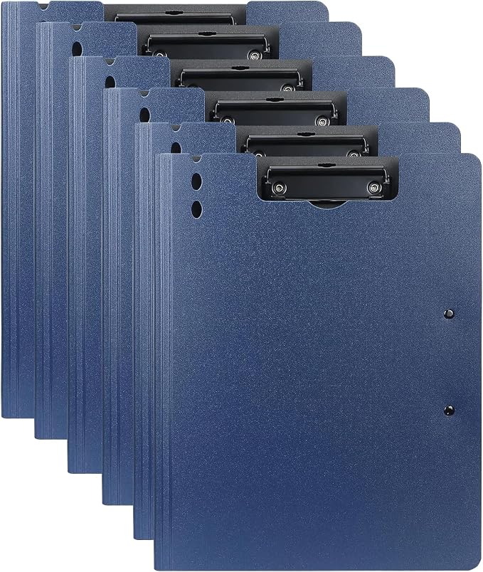 Clipboard Folder, 6 Pack A4 Foldable Clipboards File Folder Flip Writing Pad by Yepphetco