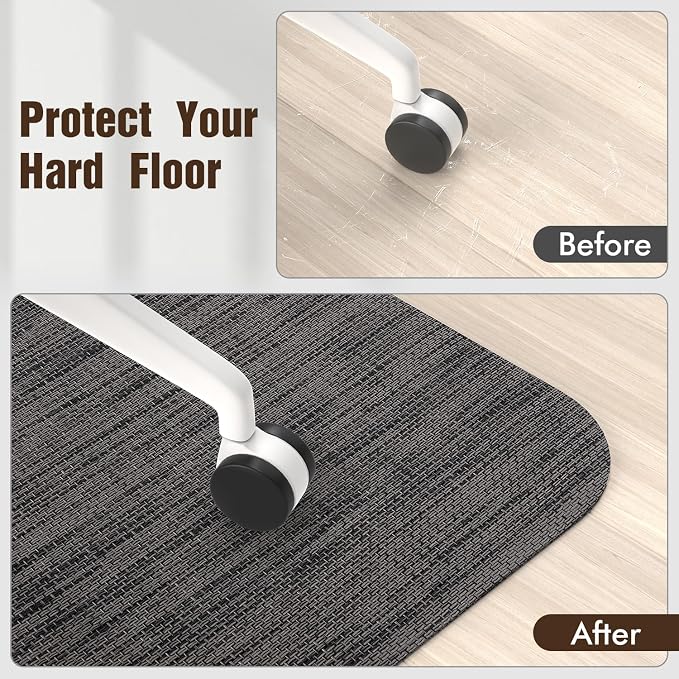 Blvornl Office Chair Mat for Hardwood Floor and Low Pile Carpet, 47.2"x 60" - Image 6