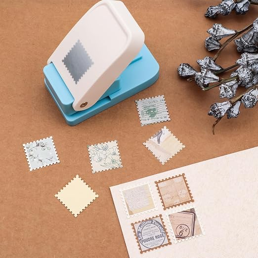 Square Stamp Punch, 1 Inch Square Stamp Puncher Postage Stamps Punches - Image 8