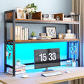 REIBII 2-Tier Desk Shelf with LED by REIBII