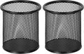 EasyPAG Pencil Holder for Desk, 2 Pack Metal Pen Organizer, Mesh Pencil Cup by EasyPAG