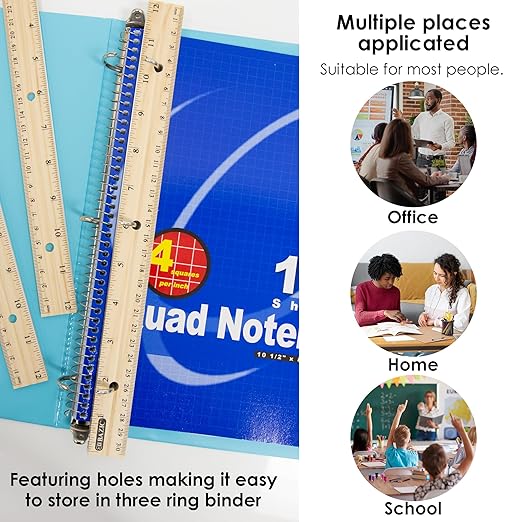 BAZIC Products 12 in Wooden Ruler, Inch & Metric, 24-Box | 12 in; clear inch - Image 6
