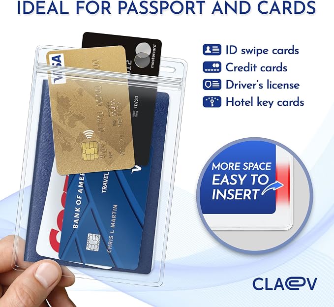 Claev Fast Seal Vertical 4x6 Passport & Card Holders, 50 Pack), Conferences - Image 2