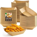 ZORRITA Small Paper Food Trays, 1/2 Lb, 120 Pack, Disposable | Mini Brown Paper by ZORRITA