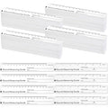 1000 Pcs Wound Ruler 6 Inch Wound Measuring Tape Paper Guide Ruler Double Sided by Janlaugh