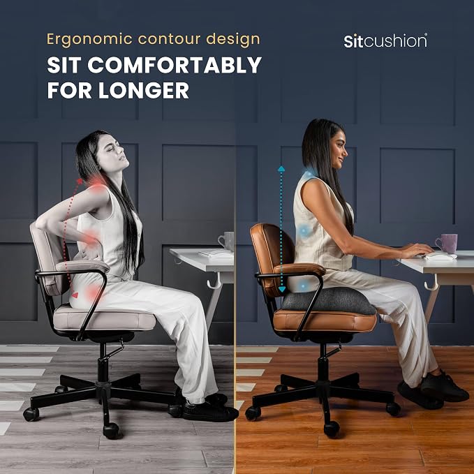 SitCushion Extra Large Memory Foam Seat Cushions - Image 2