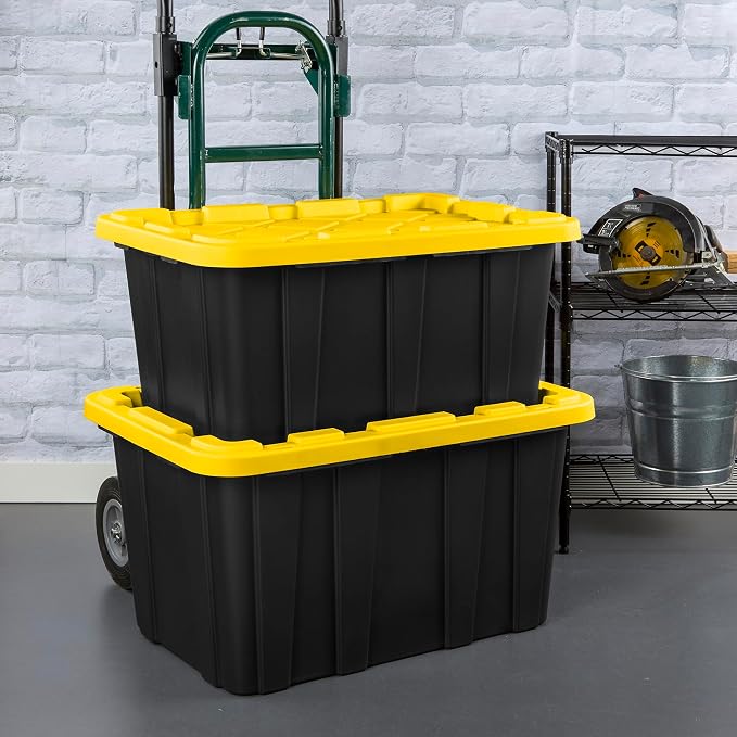 Sterilite 12-Pack Industrial Tote, Plastic Storage Container Bins - Image 6