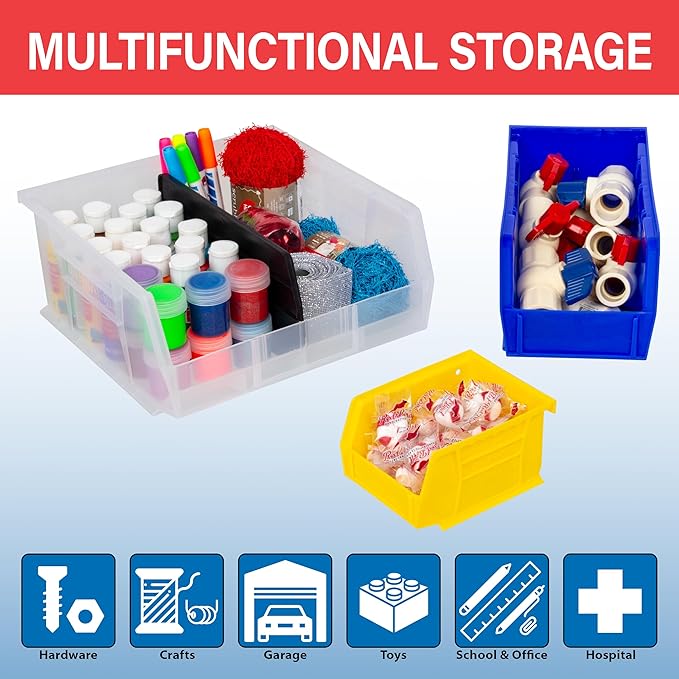Akro-Mils 30240 AkroBins Plastic Storage Bins, Space-Saving Stackable Bins - Image 3