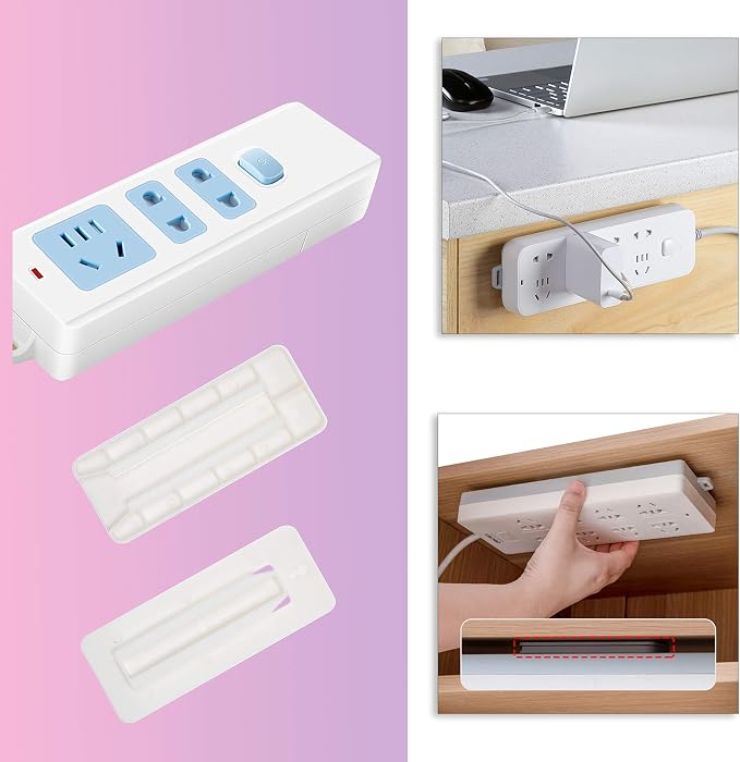 Self Adhesive Power Strip Holder 4 Pack - Image 7