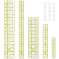 Sewing Ruler, 5 Piece Quilting Rulers, 3 x17 Inch, 1.5 x17 Inch, 3 x12 Inch by VPVPV