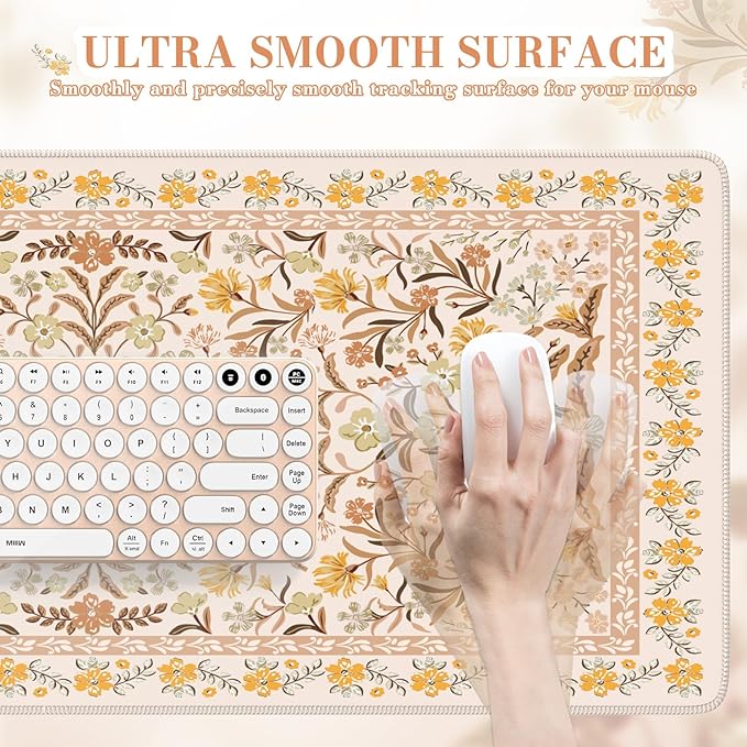 iCasso Desk Matt for Desktop, Cute Desk Pad Mat, XXL Large Mouse Pad, Anti-Slip - Image 3