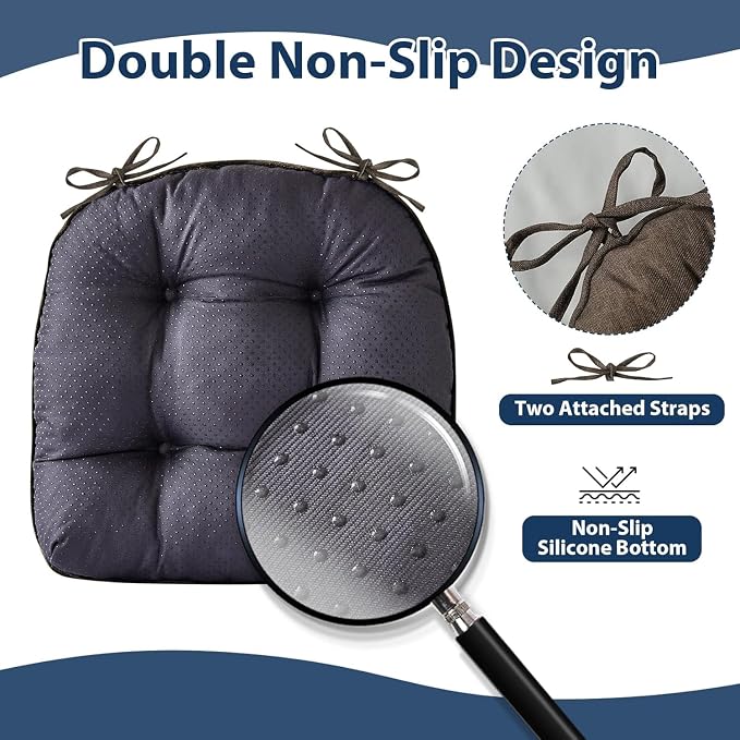 IASEAHK Chair Cushions for Dining Chairs, Seat Cushions for Kitchen Chairs - Image 3