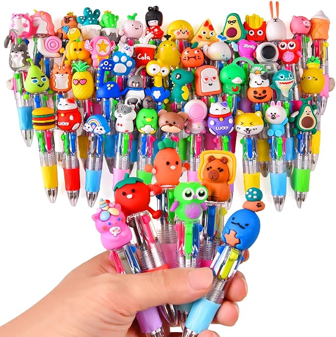 60Pcs Mini Multicolor Pens in One 4-in-1, Cute Pens Bulk by Unknown