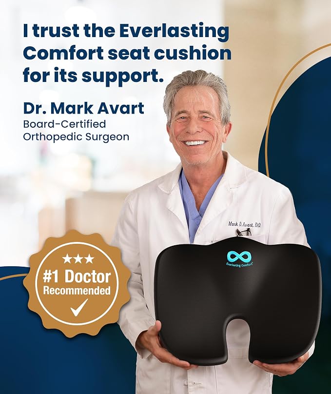 Everlasting Comfort Doctor Recommended Memory Foam Seat Cushion - Image 8