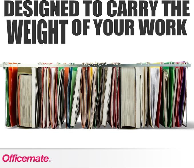 Officemate Hanging File Frame, Letter Size, Adjustable 14 to 18-Inches - Image 4
