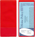 StoreSMART - Red Plastic Policy Holders - 25 Pack - INS30-R-25 by StoreSMART
