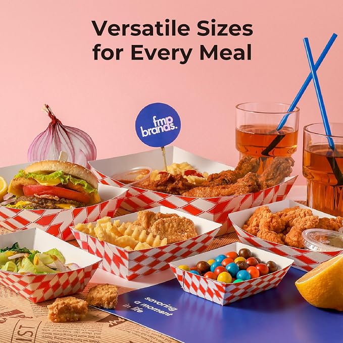 Fit Meal Prep 250 Pack 3 lb Paper Food Trays Heavy Duty Disposable Hot Dog Trays - Image 7