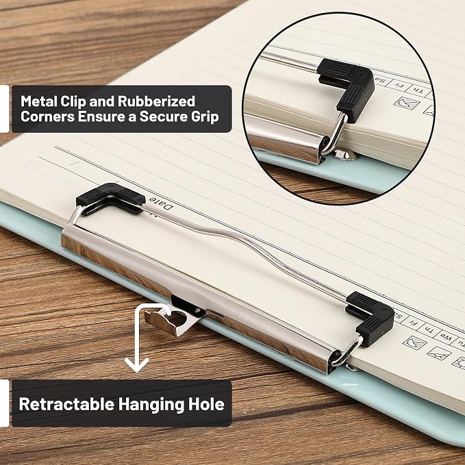 Mr. Pen- Plastic Clipboard, 12.5" x 9", 2 Pack, Clipboard Plastic | Low-Profile - Image 3