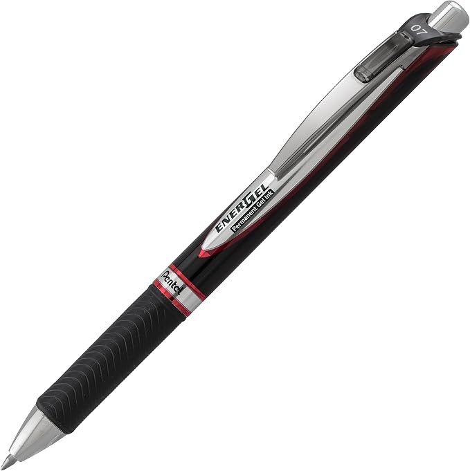 Pentel EnerGel Pro Permanent Gel Ink Pen, Medium Point, 2 Pack - Image 2