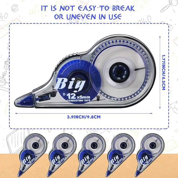 Chivao 36 Pack White Correction Tape, Classroom Correction Tape Wipe out Easy - Image 2