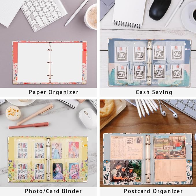 Mini Binder Organizer，1 Inch 3 Ring Binder - Image 5