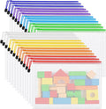 24pcs Mesh Zipper Pouch Bags, A3 Large Size 8 Colors Plastic Zipper Bags by Unknown