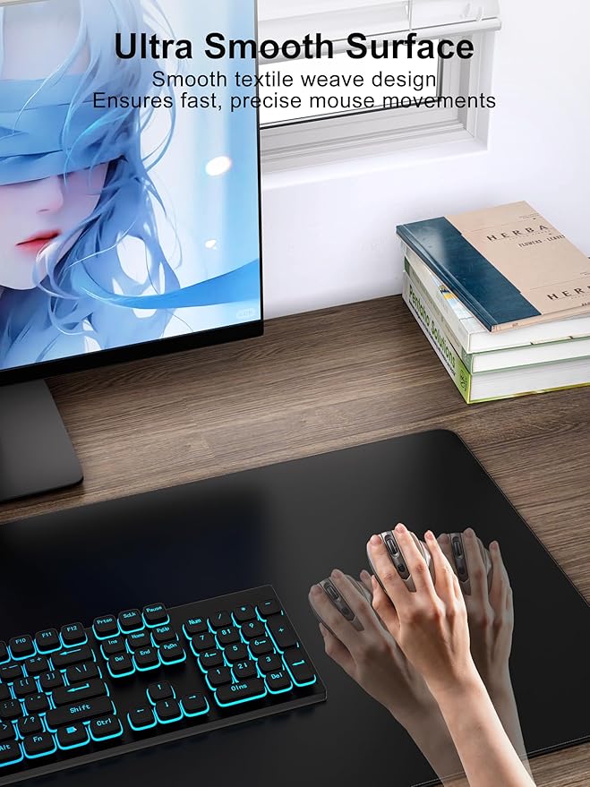 TopMade Mouse Pad with 15W Fast Wireless Charging, 31.5"x15.75" XXL Large - Image 4