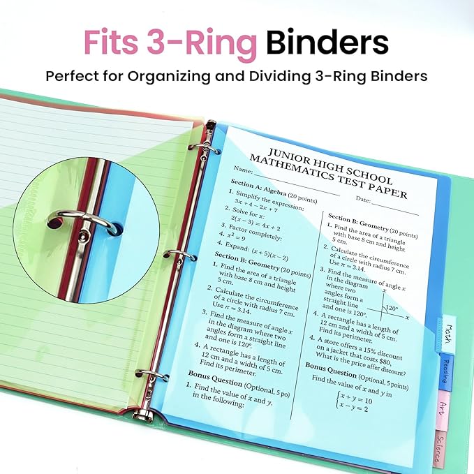 Taja 16 Count Dividers for 3 Ring Binder - Image 6
