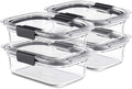 Rubbermaid Brilliance Glass Food Storage Containers, 3.2 Cup, Leak-Proof by Unknown