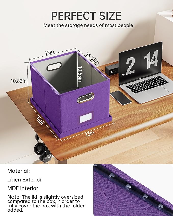 Oterri File Organizer, File Box, File Cabinet - Image 3