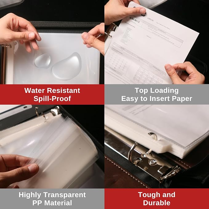 Office Werks Archival-Quality Document Protectors | Reinforced Clear Sheet - Image 3