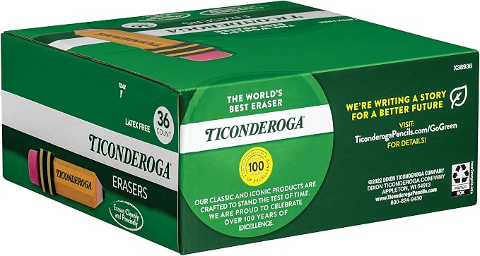 TICONDEROGA Erasers, Pencil Shaped - Image 5