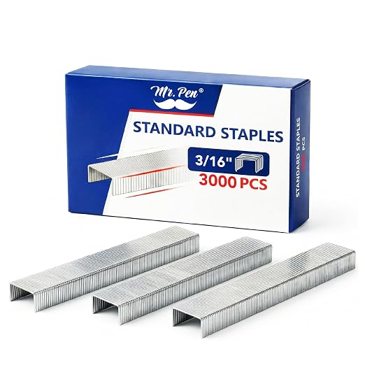 Mr. Pen- Staples for Stapler, 3/16 inch, 29 Sheet Capacity | Ideal for Desk by MrPen
