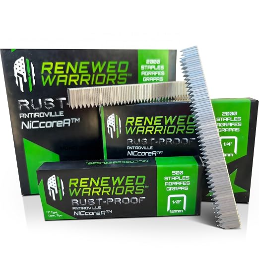 NiCcoreA Rustproof Staples T50 T50 Staple Outperforms Staples Stainless Steel; by RenewedWarriors